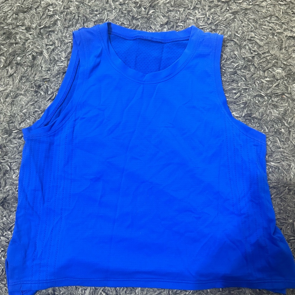 lululemon athletica Blue Tank Top